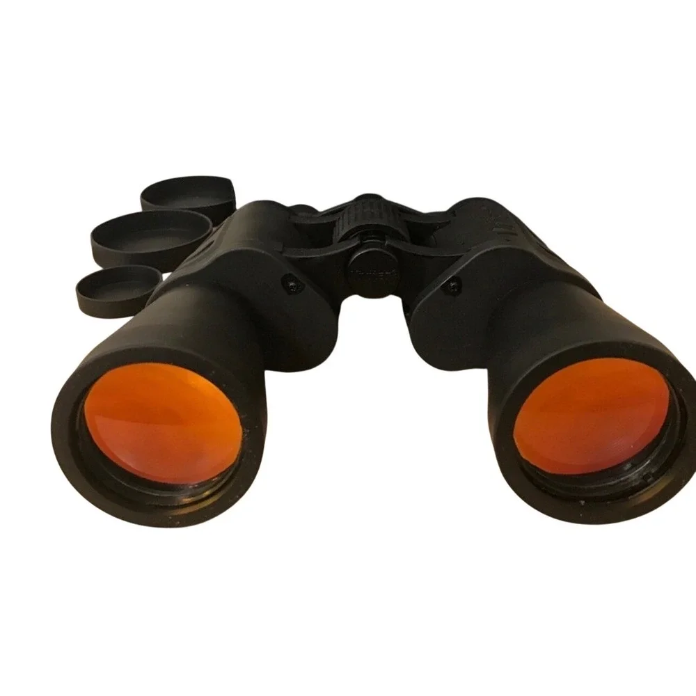 Vivitar Vtg 7x50 Binoculars with Carrying Case‎ and Lens Caps Coated Optics
